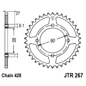 Pignone posteriore JTR 267,39