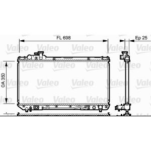 Raffreddatore motore VALEO 734172