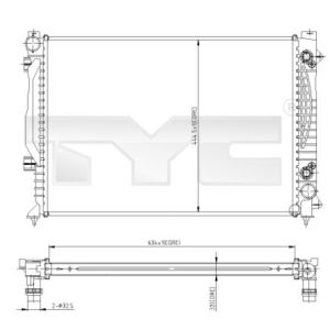 Raffreddatore motore TYC 702-0003