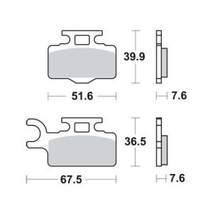 Conjunto de pastilhas de travão TRW MCB714SI