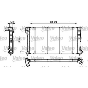 Motorkühler VALEO 732577