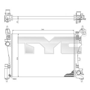 Arrefecedor do motor TYC 709-0018