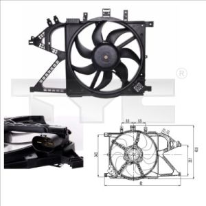 Ventilador, refrigeración de motor TYC 825-0007