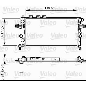 Raffreddatore motore VALEO 732550