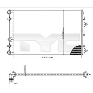 Raffreddatore motore TYC 737-0041