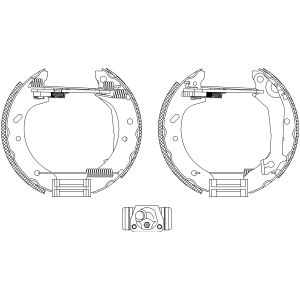 Conjunto, sapatas de travão TEXTAR 84046600