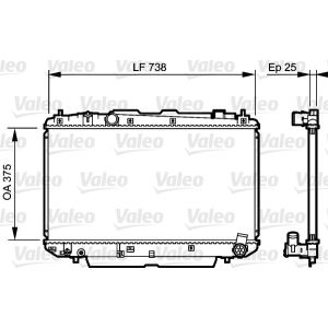 Raffreddatore motore VALEO 734397