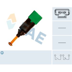 FAE Bremslichtschalter 24899 für CITROËN CITROËN//PEUGEOT