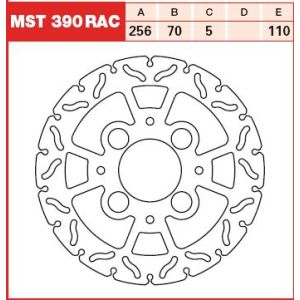 Bremsscheibe TRW MST390RAC, 1 Stück