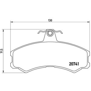 Bremsbelagsatz, Scheibenbremse BREMBO P A6 024