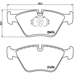 Levyjarrun jarrupalasarja BREMBO P 06 042