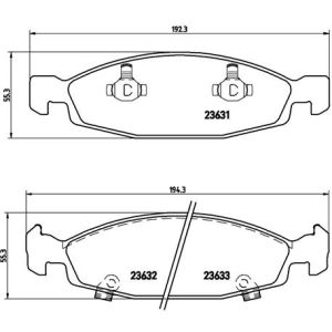Bremsbelagsatz, Scheibenbremse BREMBO P 37 005
