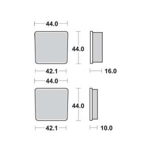 Conjunto de pastilhas de travão TRW MCB506