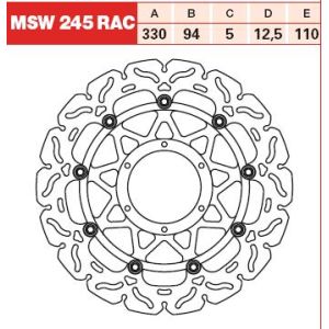 Disco de travão TRW MSW245RAC, 1 Peça