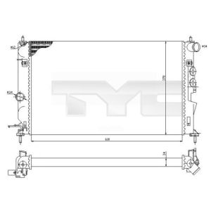 Raffreddatore motore TYC 725-0027-R
