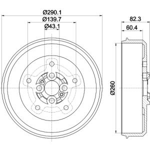 Bremstrommel TEXTAR 94038500