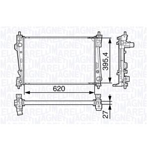 Arrefecedor do motor MAGNETI MARELLI 350213131200