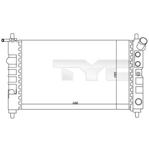 Arrefecedor do motor TYC 725-0005