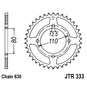 Ketjupyörä JT R333,43