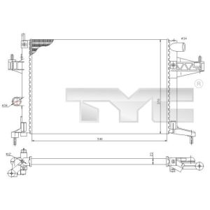 Arrefecedor do motor TYC 725-0033