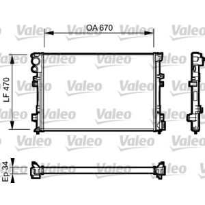 Radiateur moteur VALEO 731168