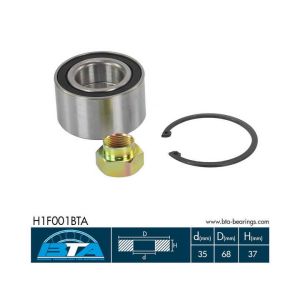 Radlagersatz BTA H1F001BTA