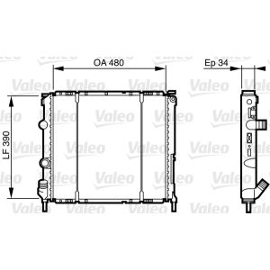 Motorkühler VALEO 732474