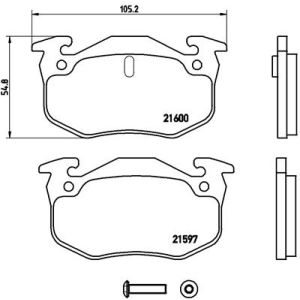 Bremsbelagsatz, Scheibenbremse BREMBO P 68 018