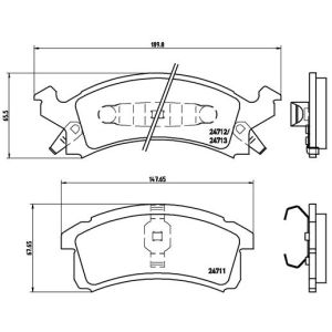 Levyjarrun jarrupalasarja BREMBO P 07 004