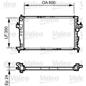 Arrefecedor do motor VALEO 734464