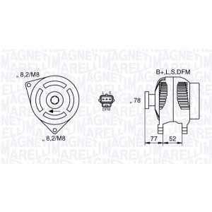 Alternateur triphasé MAGNETI MARELLI 063377418010