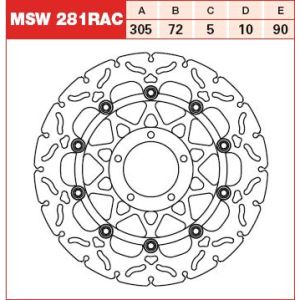 Bremsscheibe TRW MSW281RAC, 1 Stück