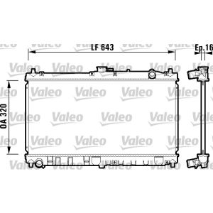 Arrefecedor do motor VALEO 734119
