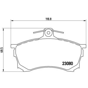 Bremsbelagsatz, Scheibenbremse BREMBO P 54 021
