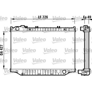 Radiatore, raffreddamento motore VALEO 732415