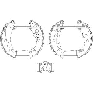 Jeu de mâchoires de frein Shoe Kit Pro TEXTAR 84038001