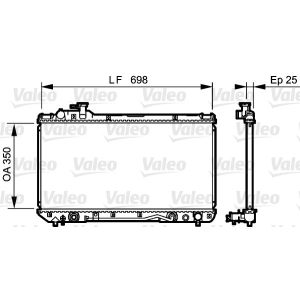 Motorradiateur  VALEO 734466