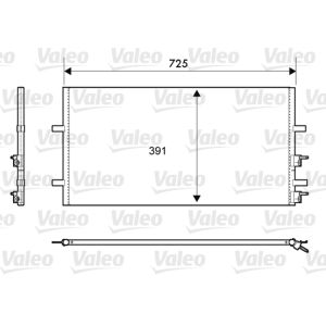 Condensator, airconditioning VALEO 814087