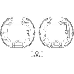 Jeu de mâchoires de frein Shoe Kit Pro TEXTAR 84058000