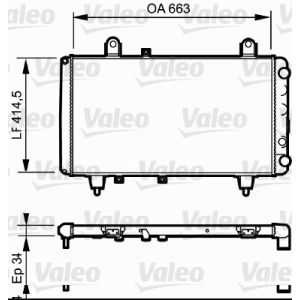 Arrefecedor do motor VALEO 730040