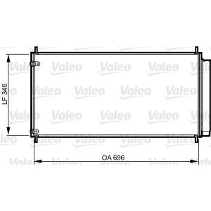 Condensador, sistema de ar condicionado VALEO VAL814205