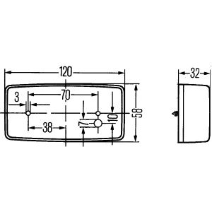 Luz de posición HELLA 2PS 002 727-001