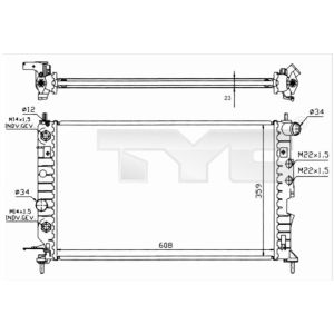 Arrefecedor do motor TYC 725-0004-R