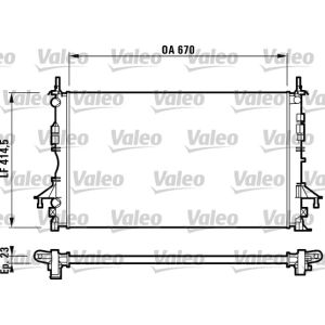 Radiatore, raffreddamento motore VALEO 732827
