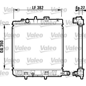 Radiador, arrefecimento do motor VALEO 732726