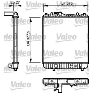 Arrefecedor do motor VALEO 734330