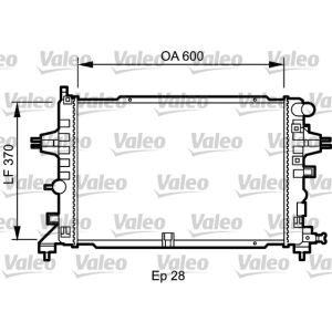 Radiatore, raffreddamento motore VALEO 734432