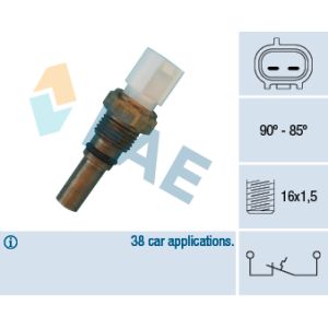 Interruptor de temperatura, ventilador del radiador FAE 36540