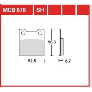 Bremsbelagsatz TRW MCB678LF