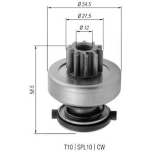 Piñón, motor de arranque MAGNETI MARELLI 940113020376